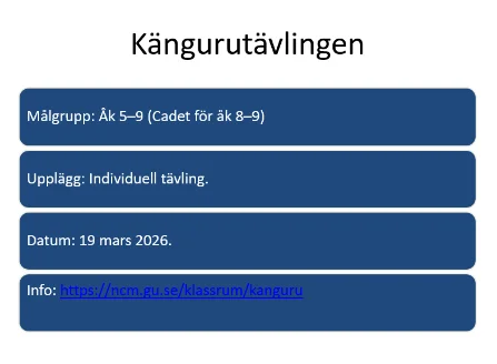 Förberedelse inför matematiktävlingar - Bild 6