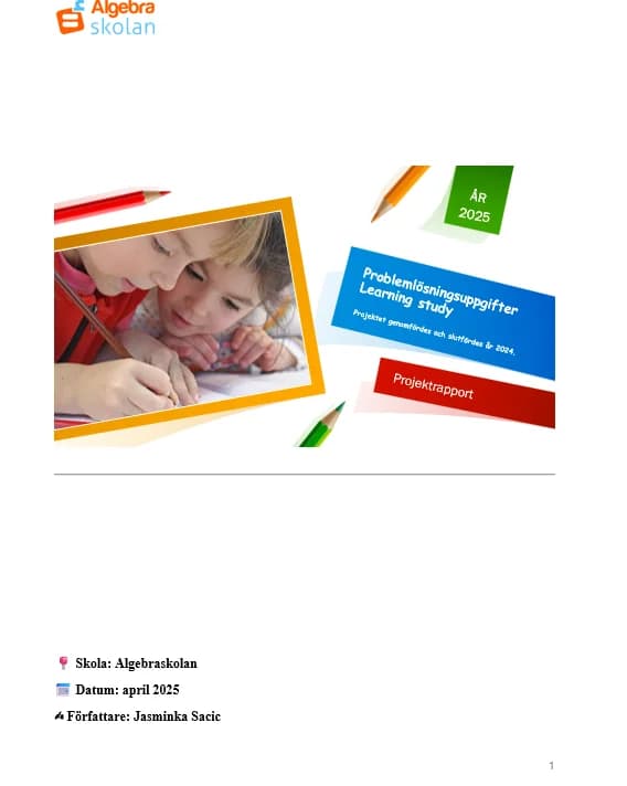 Algebraskolan - Skolutveckling i matematik